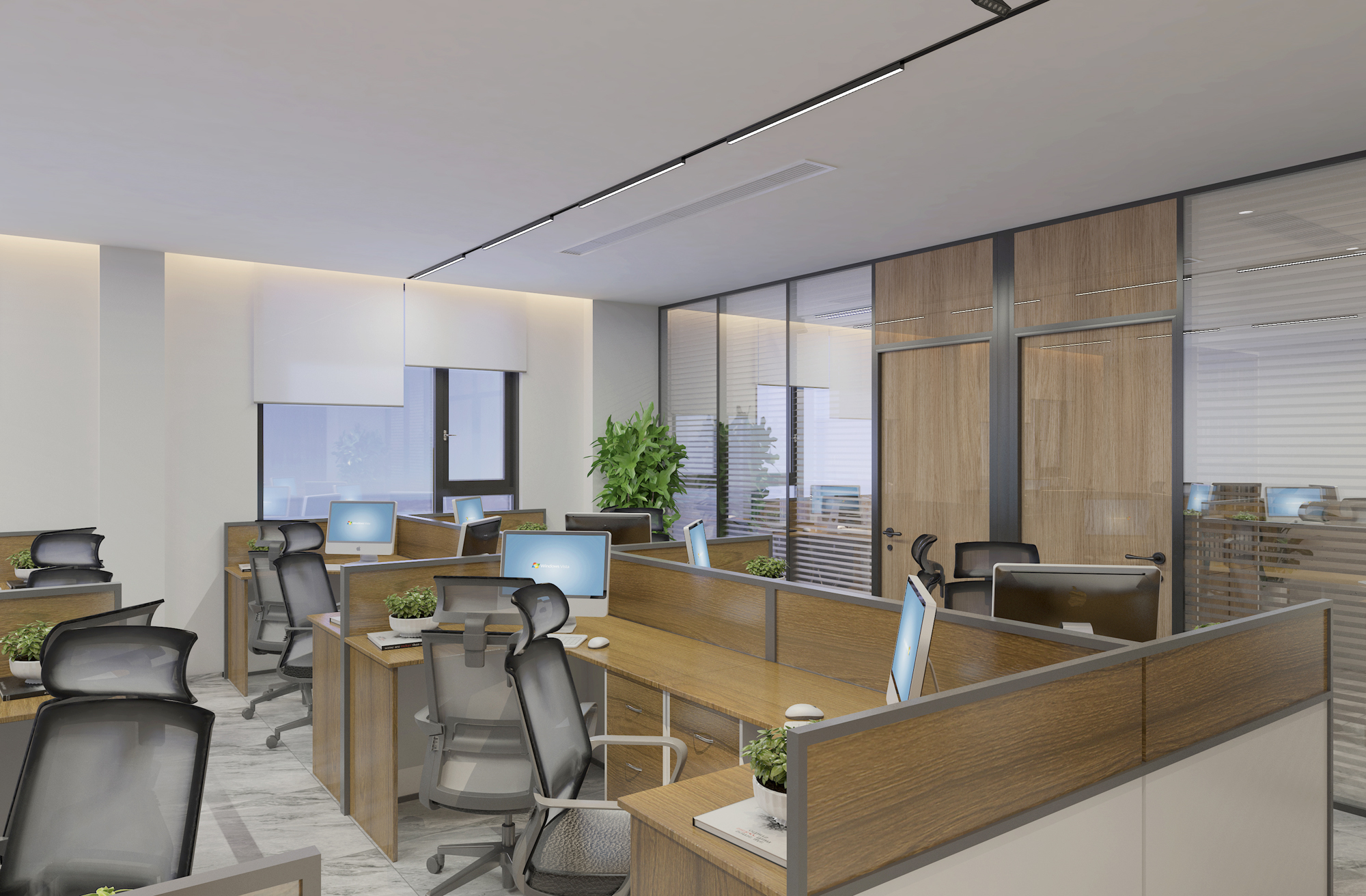 辦公室裝修藝術(shù):風(fēng)格與工藝的完美融合(圖2) 辦公室裝修藝術(shù):風(fēng)格與工藝的完美融合(圖2)