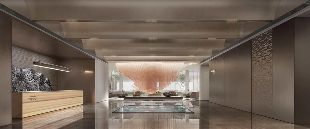 蕪湖·樾江望現(xiàn)代簡(jiǎn)約風(fēng)格售樓部裝飾裝修工程(圖3) 蕪湖·樾江望現(xiàn)代簡(jiǎn)約風(fēng)格售樓部裝飾裝修工程(圖3)