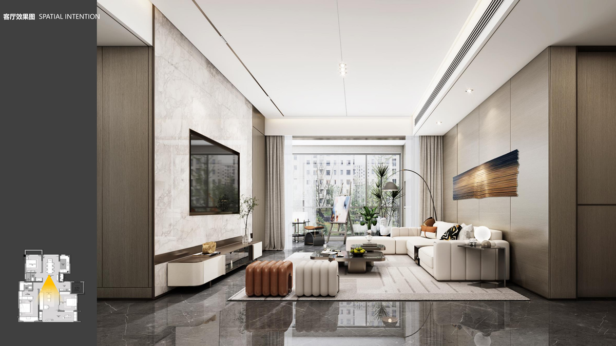 淮北華松籣墅香汐現(xiàn)代簡約風(fēng)洋房A戶型樣板間裝飾裝修項目(圖2) 淮北華松籣墅香汐現(xiàn)代簡約風(fēng)洋房A戶型樣板間裝飾裝修項目(圖2)