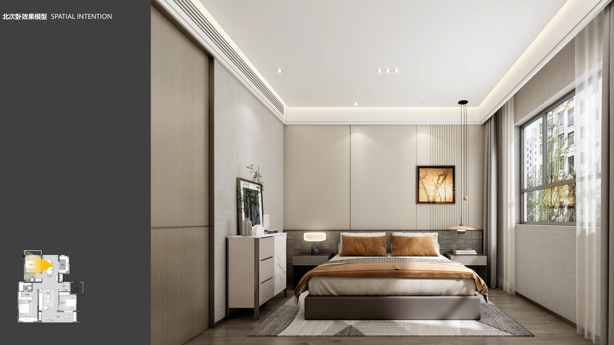 淮北華松籣墅香汐現(xiàn)代簡約風(fēng)洋房A戶型樣板間裝飾裝修項目(圖5) 淮北華松籣墅香汐現(xiàn)代簡約風(fēng)洋房A戶型樣板間裝飾裝修項目(圖5)