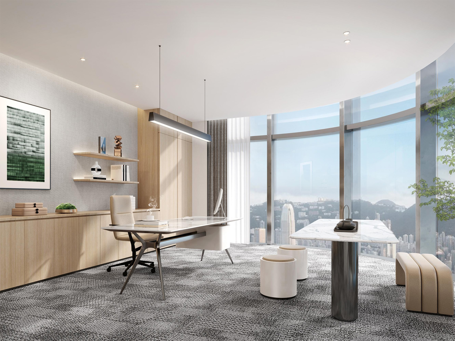 滁州1200平方簡(jiǎn)約風(fēng)辦公室裝修設(shè)計(jì)案例(圖2) 2.jpg