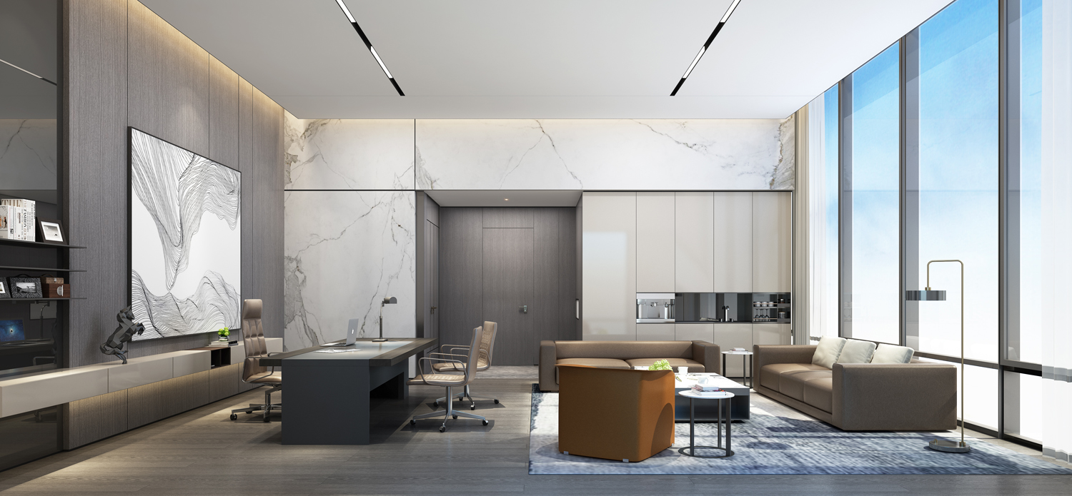 辦公室裝修-如何做好水電施工(圖1) 董事長辦公室.jpg