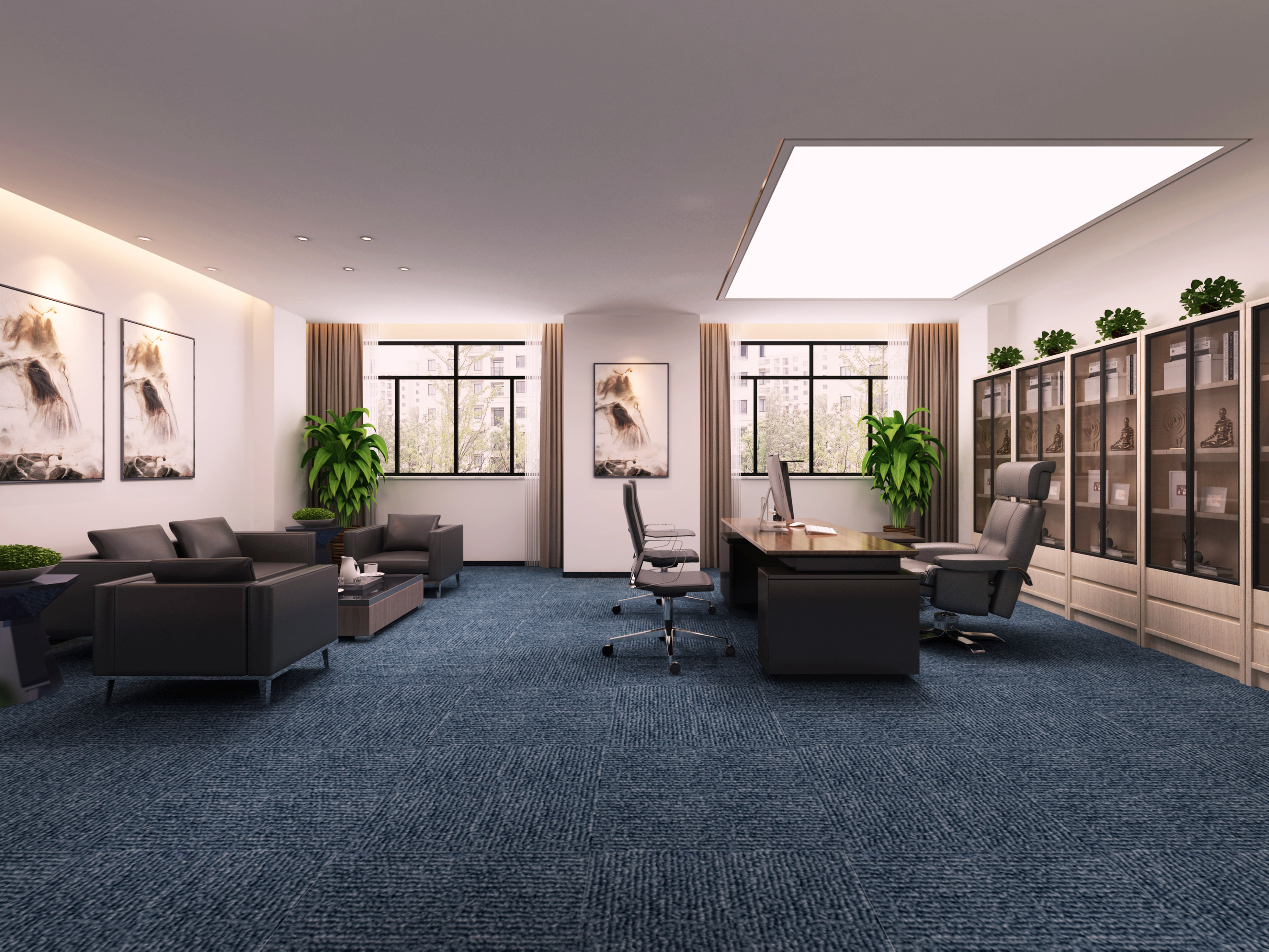 合肥5000平方華新智能停車設(shè)備辦公樓裝修設(shè)計(jì)項(xiàng)目(圖4) 大辦公室2 副本.jpg