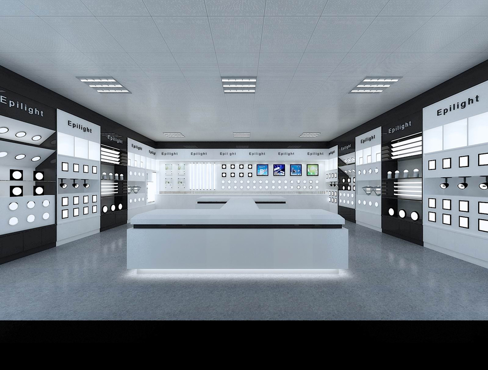 合肥彩紅藍光科技LED燈展廳裝修B方案(圖3) 合肥彩紅藍光科技LED燈展廳裝修B方案(圖3)