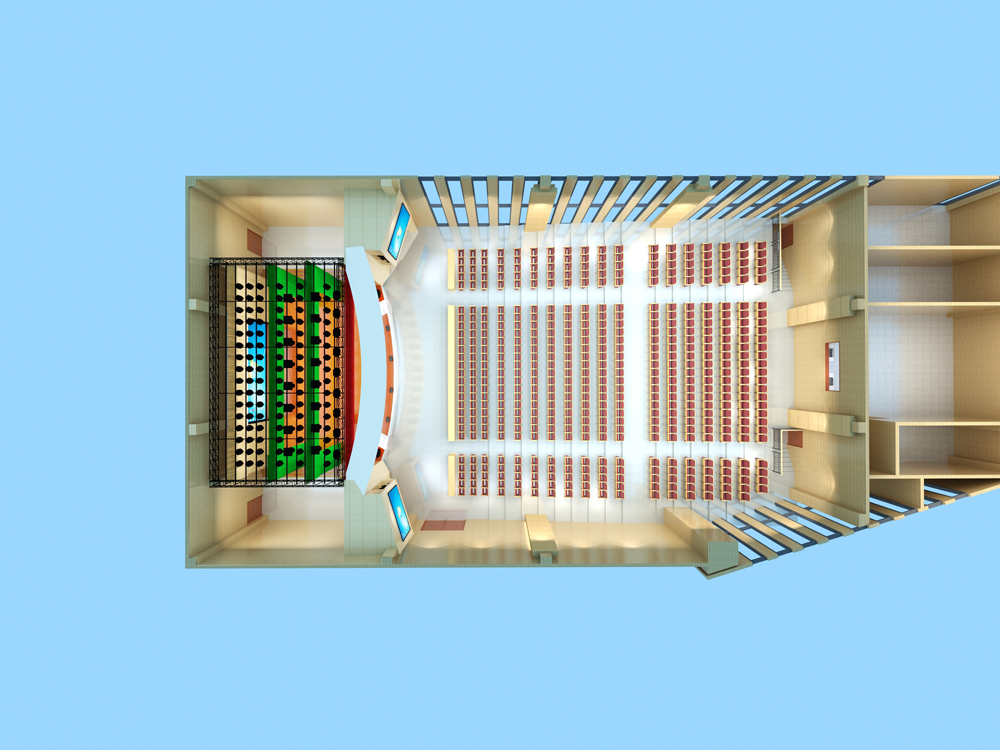 合肥市第三十六中報(bào)告廳裝修設(shè)計(jì)(圖5) 合肥市第三十六中報(bào)告廳裝修設(shè)計(jì)(圖5)